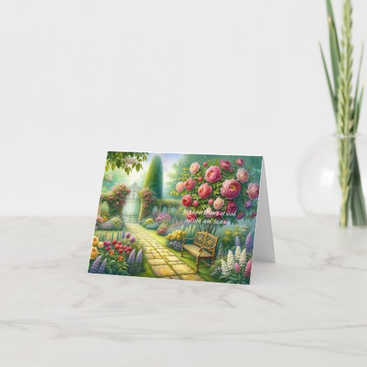 Warten Sie auf die Lord Friendship Card Dankeskarte (Vorderseite)