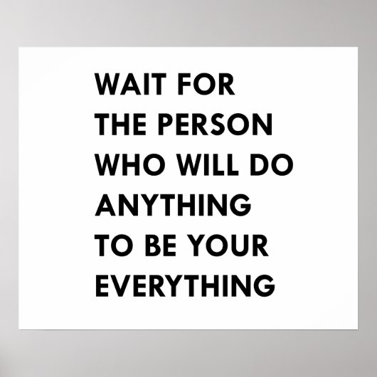 Warten Sie auf die Person, die das tun wird Poster (Vorne)