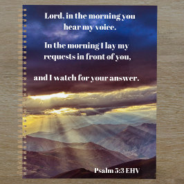 Warten Sie auf Gott Psalm 5:3 Bibel Verse Planer