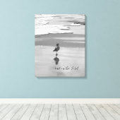 Warten Sie auf Lord Seashore Canvas Print Leinwanddruck (Insitu (Holzboden))