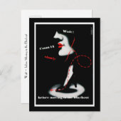 Warten Sie ~, bevor Sie im Blackout umziehen Ankündigungspostkarte (Vorne/Hinten)