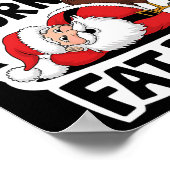 Warten Sie, bis Sie sich fat Boy Funny Turkey Sant Poster (Ecke)