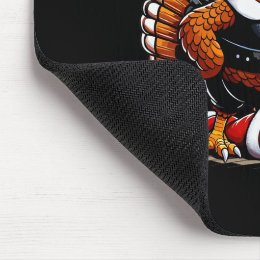 Warten Sie, bis Sie sich fat Boy Turkey Santa Funn Mousepad (Ecke)