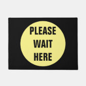 Warten Sie bitte hier Matte (Vorderseite)