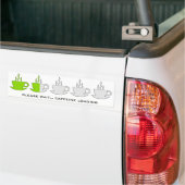 Warten Sie bitte… Koffein-Laden Autoaufkleber (Auf Lkw)