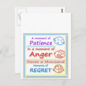 Warten Sie einen MOMENT und reflektieren Postkarte (Vorne/Hinten)