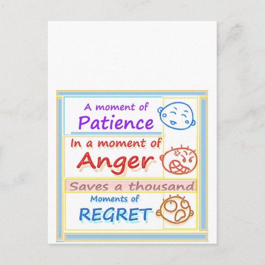 Warten Sie einen MOMENT und reflektieren Postkarte (Vorderseite)