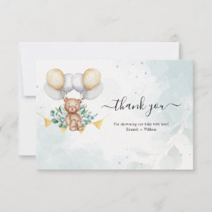 Warten Sie Eucalyptus Baby-Dusche Danke Karte