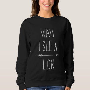Warten Sie, ich sehe ein Löwenglöschen Shirt Kinde