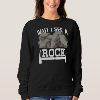 Warten Sie, ich sehe einen Rock Stone Geologist St Sweatshirt