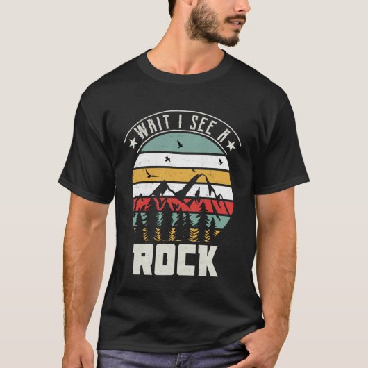 Warten Sie, ich sehe Rock Geologist Rockbound Coll T-Shirt (Vorderseite)