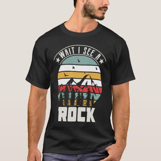 Warten Sie, ich sehe Rock Geologist Rockbound Coll T-Shirt (Vorderseite)