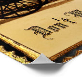 Warten Sie nicht auf anpassbares Poster (Ecke)