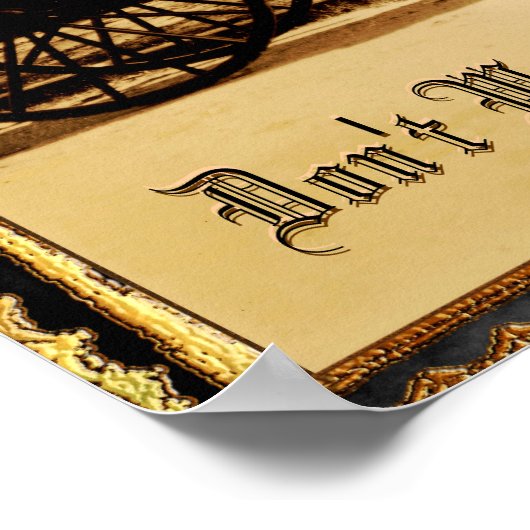 Warten Sie nicht auf anpassbares Poster (Ecke)