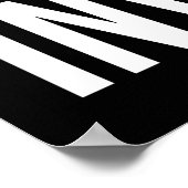 Warten Sie nicht auf die Gelegenheit - Funny Motiv Poster (Ecke)