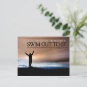 "Warten Sie nicht auf Ihr Schiff" Inspiration Zita Postkarte (Stehend Vorderseite)