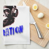 Warten Sie nicht auf Inspiration Geschirrtuch (Viertel Falte)