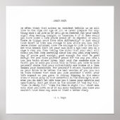 Warten Sie nicht auf Live Now Zitat von A. W. Doys Poster (Vorne)