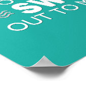 Warten Sie nicht, bis Ihr Schiff einen Kostenvoran Poster (Ecke)