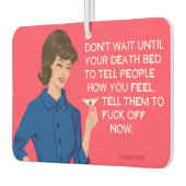 Warten Sie nicht, den Leuten zu sagen, wie Sie sic Autolufterfrischer (Links)