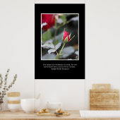 Warten Sie nicht zu lange, um Freundlichkeit zu er Poster (Küche)