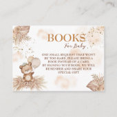 Warten Sie Niedlich Bärenblumenbücher auf Ihr Baby Begleitkarte (Vorderseite)