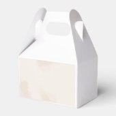 Warten Sie Niedlich Bear Watercolor Boys Babydusch Geschenkschachtel (Rückseite)