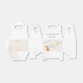 Warten Sie Niedlich Bear Watercolor Boys Babydusch Geschenkschachtel (Ungefaltet)