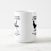 Warten Sie und sehen Sie Funny Mug Kaffeetasse (Mittel)