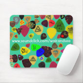 WARTEN Sie UND SEHEN Sie Plektrum mousepad (Mit Mouse)