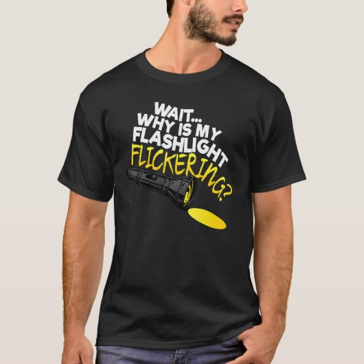 Warten Sie, warum mein Flashlight die Phasmophobie T-Shirt (Vorderseite)