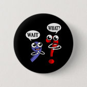 Warten Sie, was Englischlehrer unterrichten Button (Vorderseite)