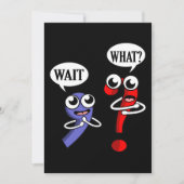 Warten Sie, was Englischlehrer unterrichten Dankeskarte (Vorderseite)