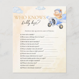 Warten Sie, wer Daddy die beste Spielkarte kennt