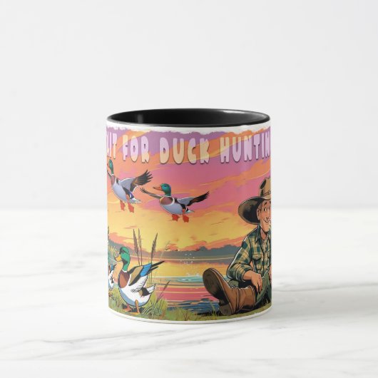 Warten wir auf die Entenjagd-Saison-Tasse Tasse (Zentrum)