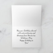 Warten Wolf Birthday Grußkarte Karte (Innenseite)