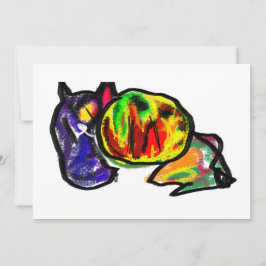 Wartend Schwarzer Herbst Einladung