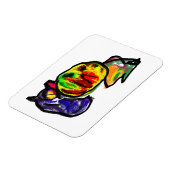 Wartend Schwarzer Herbst Magnet (Linke Seite)