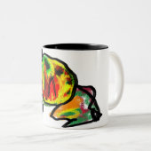 Wartend Schwarzer Herbst Zweifarbige Tasse (VorderseiteRechts)