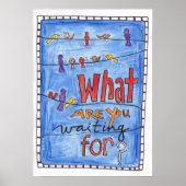 Wartend Vögel Poster (Vorne)