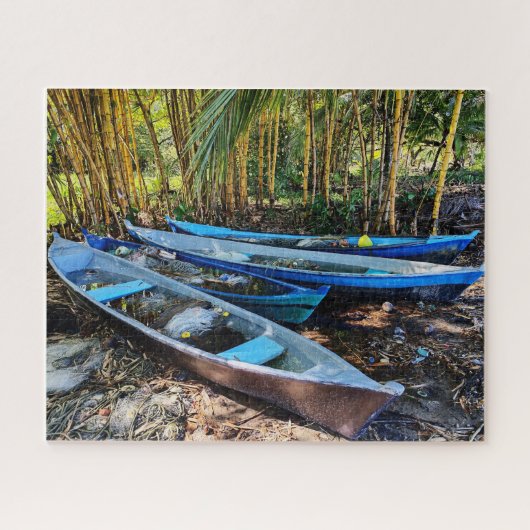 Wartende Boote, Amatique-Bucht Puzzle (Horizontal)