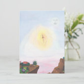 Wartercolor fantastische Welt ein wunderbares Märc Einladung (Stehend Vorderseite)