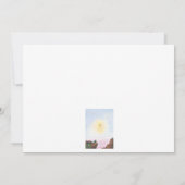 Wartercolor fantastische Welt ein wunderbares Märc Einladung (Rückseite)