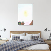 Wartercolor fantastische Welt ein wunderbares Märc Leinwanddruck (Insitu (Schlafzimmer))