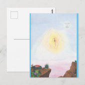 Wartercolor fantastische Welt ein wunderbares Märc Postkarte (Vorne/Hinten)