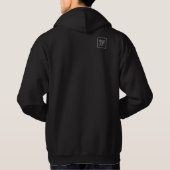 Warterfarbige Malerei fett blaues Schüssel Hoodie (Rückseite)