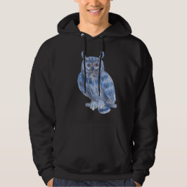 Warterfarbige Malerei fett blaues Schüssel Hoodie
