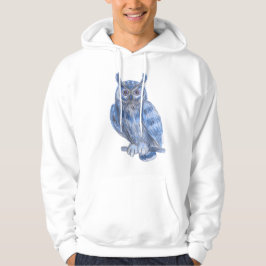 Warterfarbige Malerei fett blaues Schüssel Hoodie
