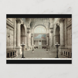 Wartesaal, Pennsylvania Station NY 1913 Vintage Postkarte