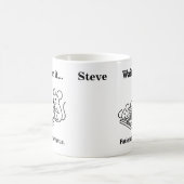 Wartet darauf Mäuse Kaffeetasse (Mittel)